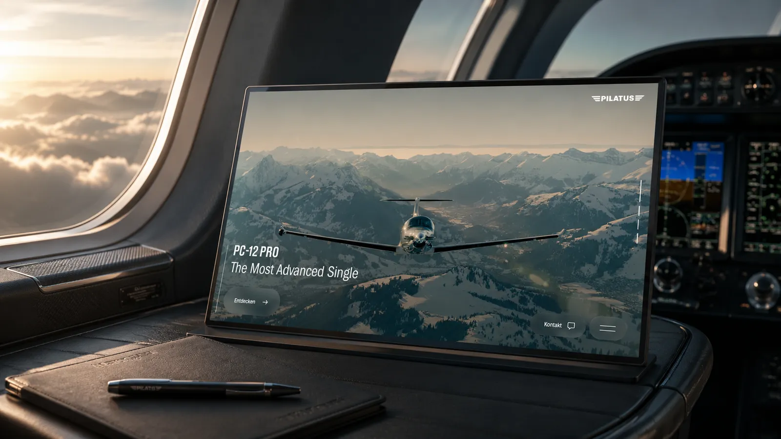 Die digitale Plattform für die Marke Pilatus. — Oberfläche